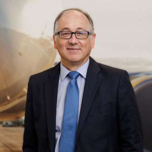Luis Gallego speaking at World Aviation Festival