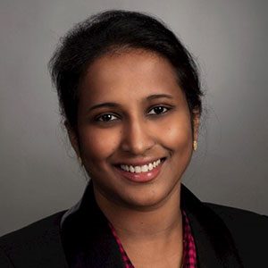 Lakshmi Varada speaking at Seamless Europe