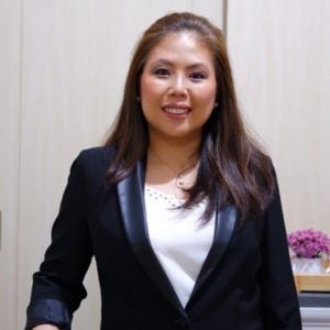 Aurea Patria Vidal speaking at Aviation Festival Asia