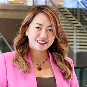 Ricia Vinelli Montejo speaking at Aviation Festival Asia