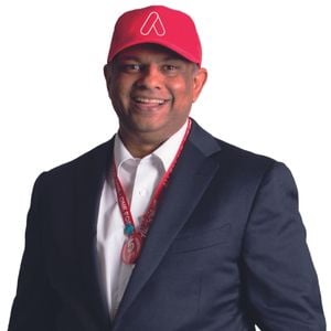 Tony Fernandes speaking at Aviation Festival Asia