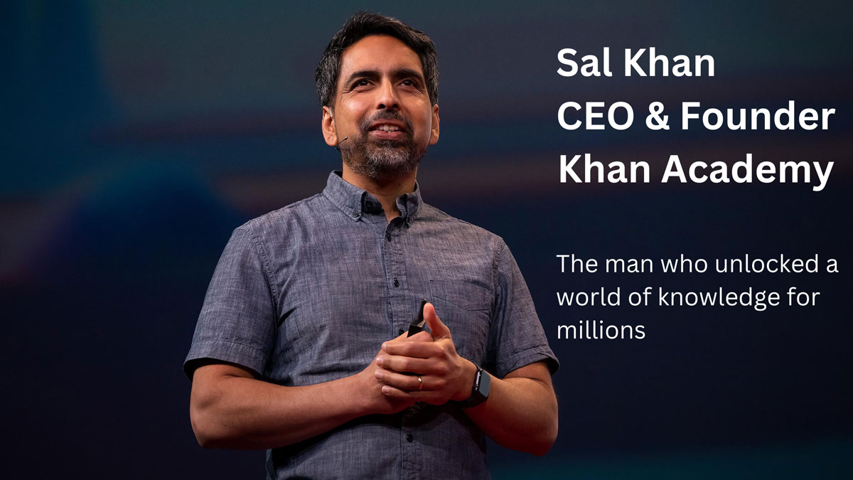 Sal Khan speaking at Edutech Australia