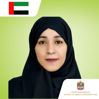 Mozah Alnuaimi speaking at EV Charge Live Middle East