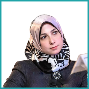 Nancy Gamal El Din Azazy speaking at The Mining Show