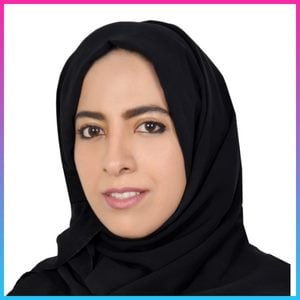 Muneera Albuainain speaking at MOVE ME