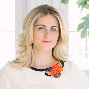 Erika Doyle speaking at Seamless Middle East