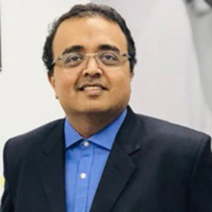 Kartik Bhatt speaking at Seamless Middle East