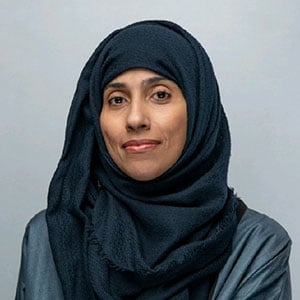Hoda A.Alkhzaimi speaking at Seamless Saudi Arabia
