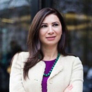 Dr. Hanine Estephan speaking at Shop Arabia