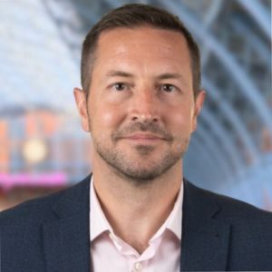 Mike Brinkley speaking at UK Rail