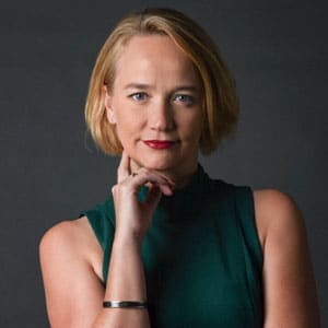 Celine Le Cotonnec speaking at Seamless Asia